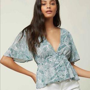 New O’Neill Wes Palm Top Washed Spruce SMALL